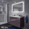 Дзеркало "Екватор" з LED підсвічуванням по периметру ML - 24